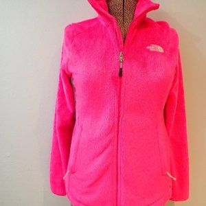 North Face osito jacket bright pink women's size small